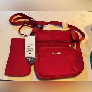 New Baggalini Crossbody Bag, Apple Red